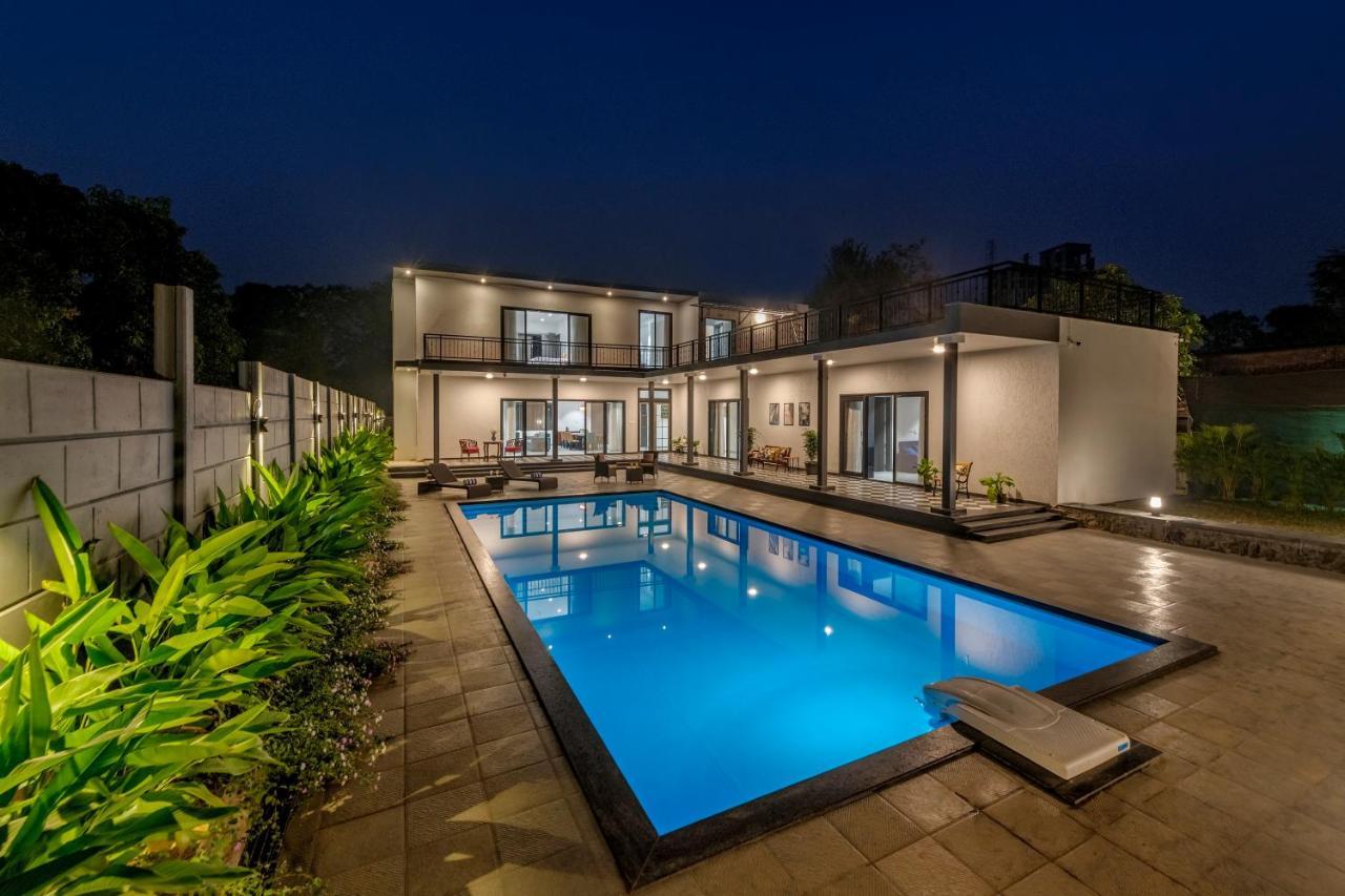 Saffronstays Mayfair Gardens 4 Bedroom Petfriendly Pool Villa Alībāg Eksteriør bilde