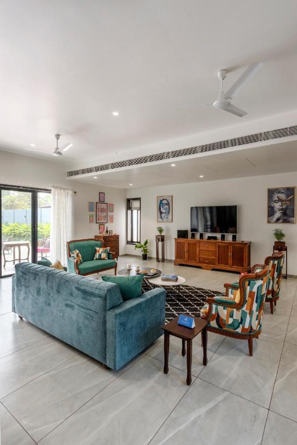 Saffronstays Mayfair Gardens 4 Bedroom Petfriendly Pool Villa Alībāg Eksteriør bilde